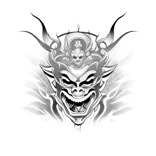 Japanese Demon Mask