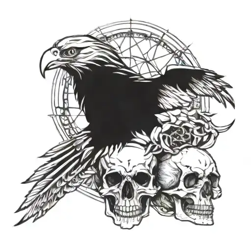 Eagle And Skull