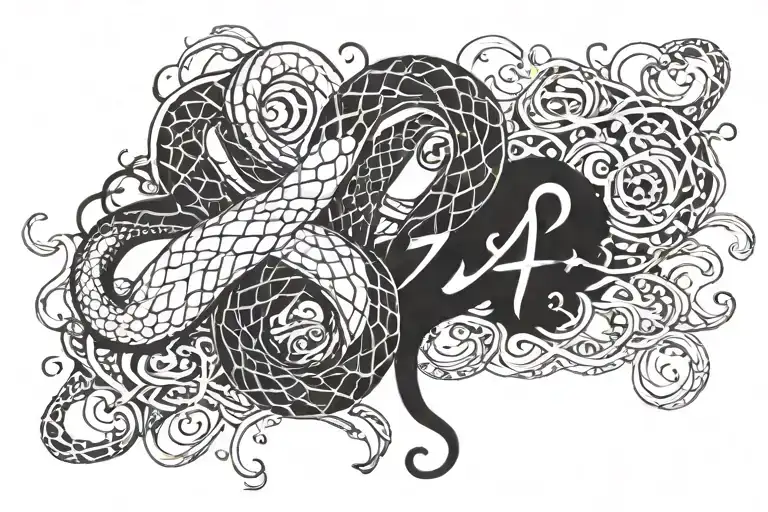 The Number 24 On The Left Is Entwined By The Black Mamba