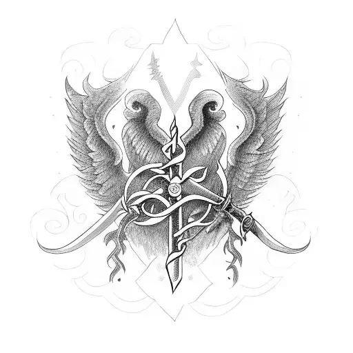 Caduceus With A Sword