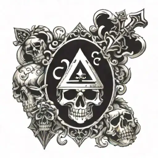 Ace Of Spades And Skull