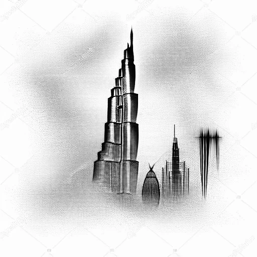 Abstract Burj Khalifa