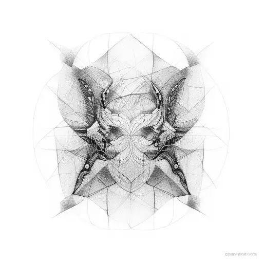 An Abstract Representation Of Wire Art