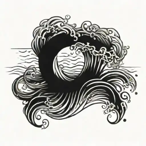 Armband Tattoo Ocean Waves