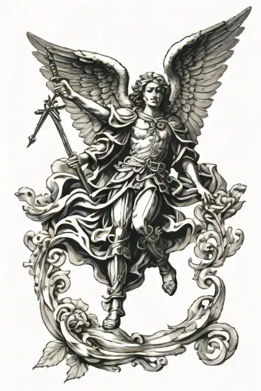 Catholic Tattoo Michael The Archangel