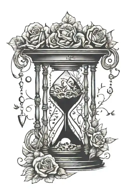Memento Mori Memento Vive Hourglass Filled