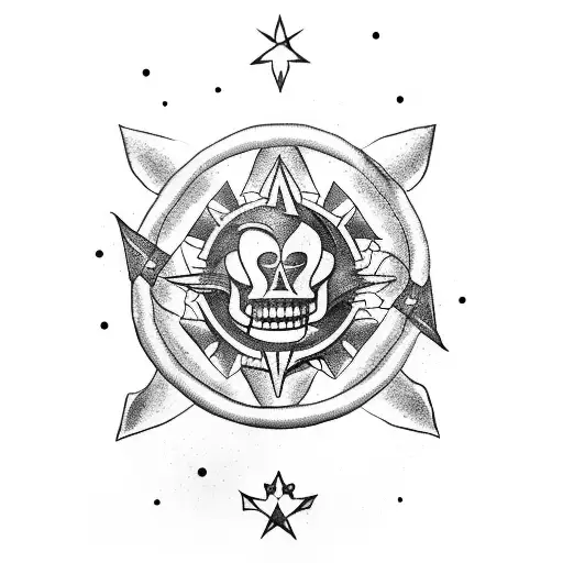 Strawhat Crew Flag With Aquarius Constellation