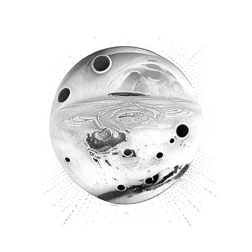 Mars God Inside Mars Planet