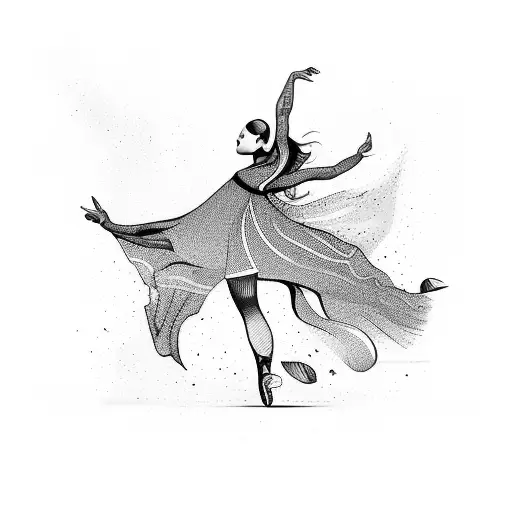 A Dancer Gracefully Moving To The Rhythm Of Music