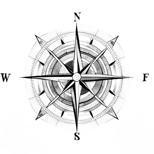 Compass With The Letters Sfiplnvt In It