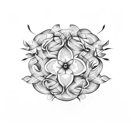 A Philosophical Quote Intertwined With Vines And Flowers