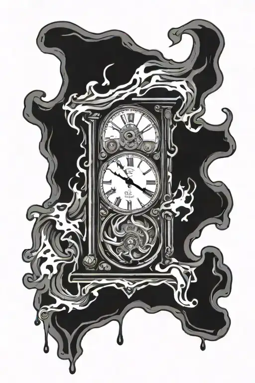 Warped Clock Melting