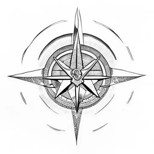 Incorporate Masonic Symbols Into A Blackwork Tattoo Of A Compass