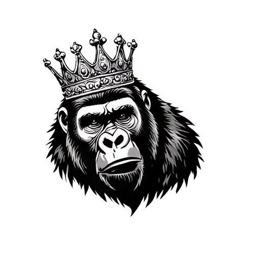 Gorilla With Crown