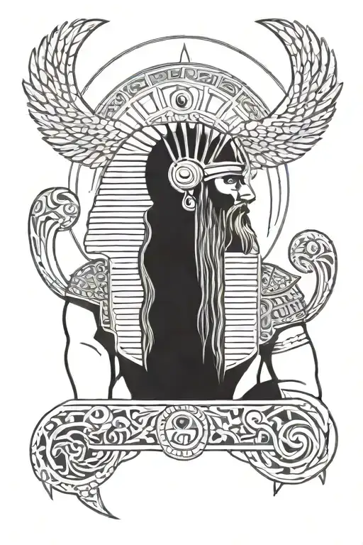 Ancient Egypt God Odin
