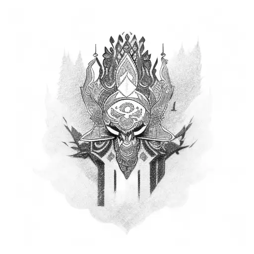 Combine Armenian Totem With Elements Of Nature