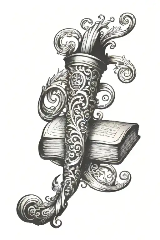 Scroll Page Book Surrounded