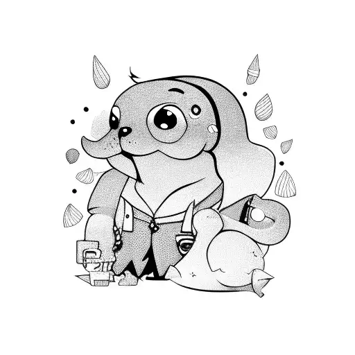 Cartoon Characters Wearing Stylish Clothes