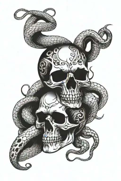 Death Eater Skull And Snake