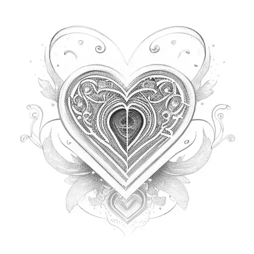 A Heart-shaped Guitar With Delicate Filigree Details