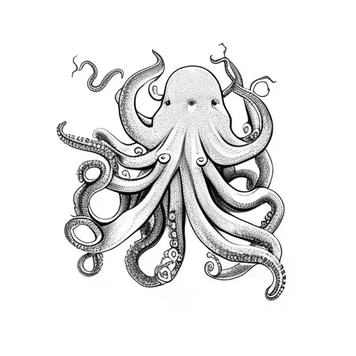 Octopus Destroing A Boat