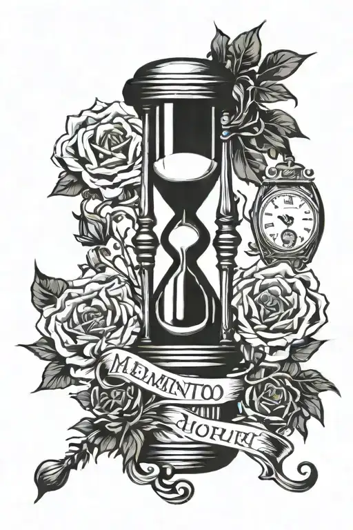 Memento Mori Hourglass