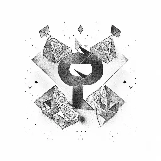 Abstract Typographic Design Incorporating The Word 'Party'