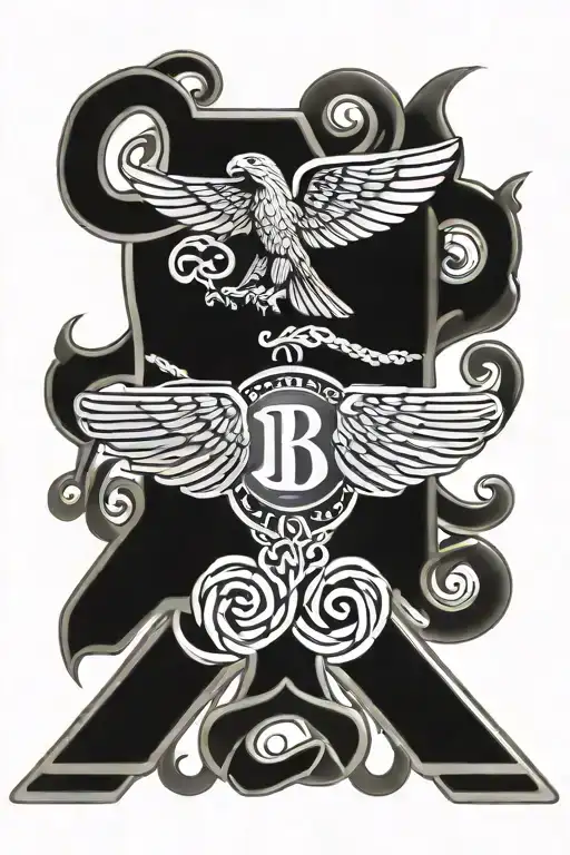 Bentley Car Emblem Surrounded By Celtic Knots Weaving