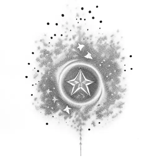 A Shooting Star Surrounded By A Vibrant Rainbow In The Shape Of The Number 11