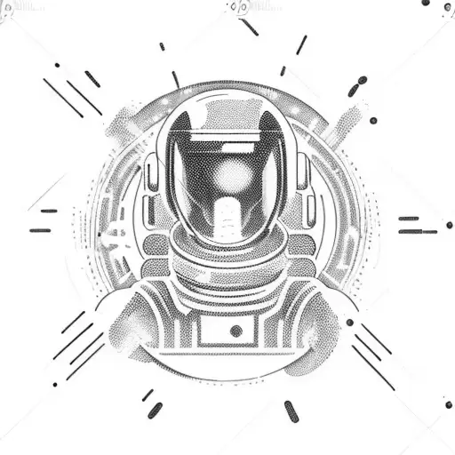 A Futuristic Space-themed Video Game Character Playing A Guitar At A Music Festival