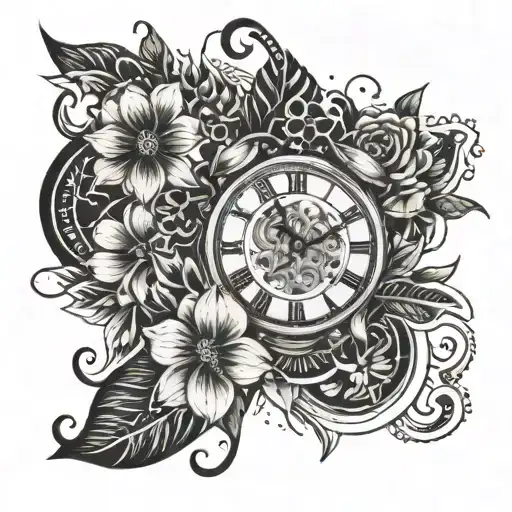 Tiger Karthikai Flower And A Clock