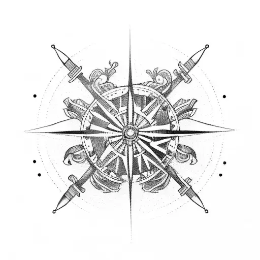 Pirate Ship With A Gyrocompass