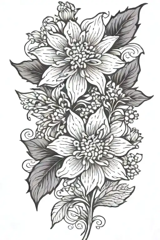 Chrysanthemum Violet Lilly Of The Valley Marigold