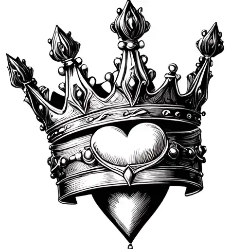 King Crown With Heart