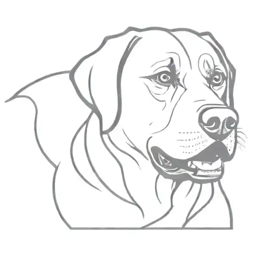 Angry Labrador And German Shepherd