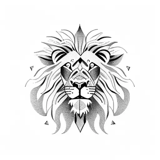 Lion Playing A Piano Under A Moonlit Sky