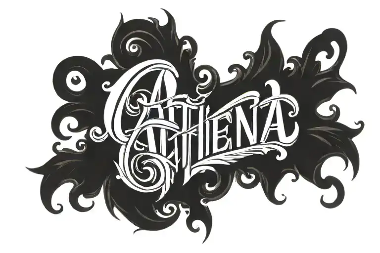 Athena Lettering Font