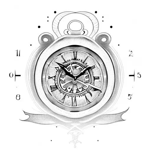 Jack-o'-lantern With Clock