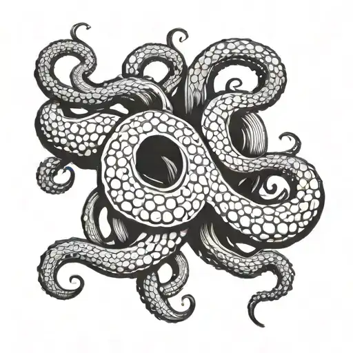Kraken With Tentacles Wrapping Itself