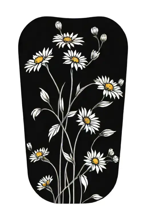 Daisies Flower Bouquet Wrapped Full