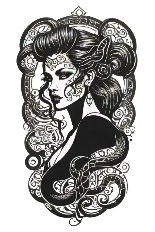 Femme Fatale Representation Of A Scorpio Zodiac Sign