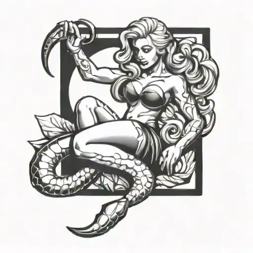 Scorpio Zodiac As A Blonde Pinup Girl