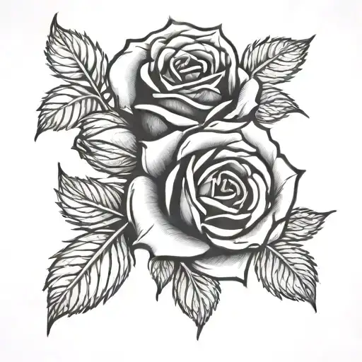 Red Rose Growing Inside