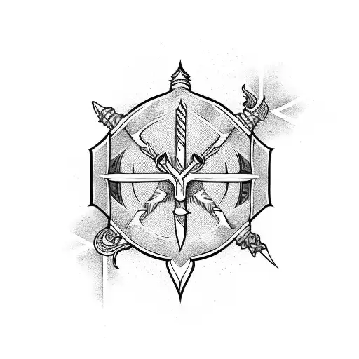 Sword With Half Capricorn