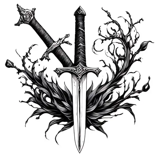 Sword Tattoo Forearm