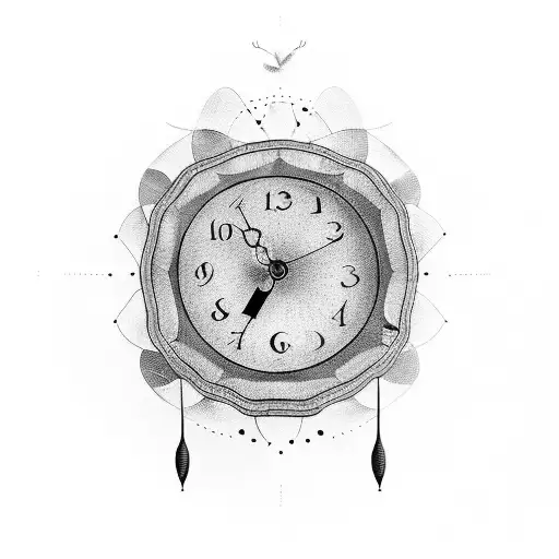 Clock Hand As The Body Of A Moth