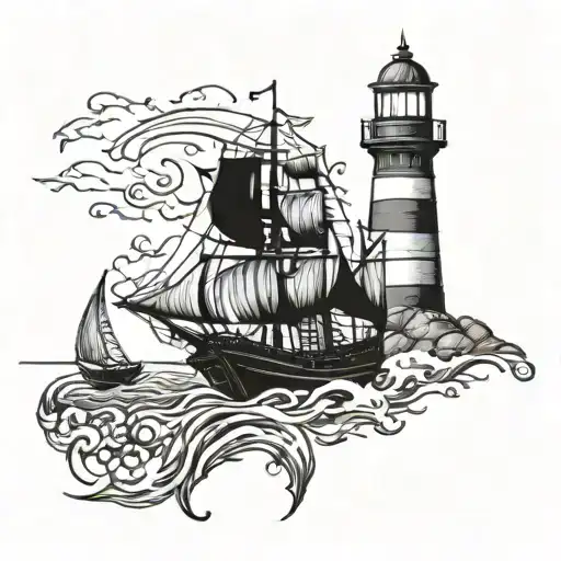 Pirates Lighthouse Sea