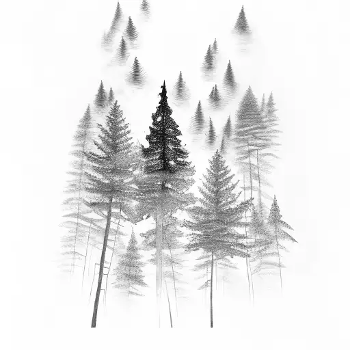 A Guitar With A Forest Landscape Inside The Body