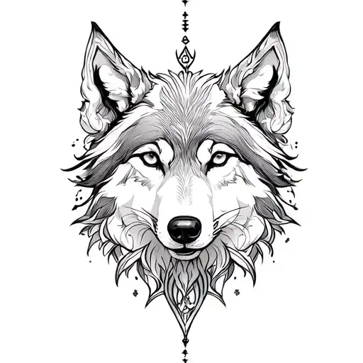 Sagittarius And Wolf