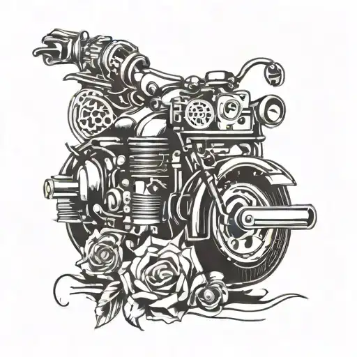 Incorporate Vintage Car Parts Into A Rockabilly Music Inspired Design